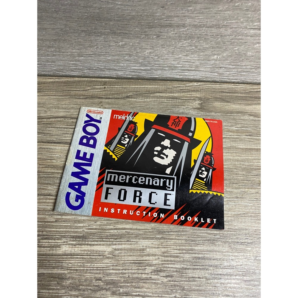 Mercenary Force Nintendo Game Boy Instruction Booklet Manual DMG-TK-USA Meldac